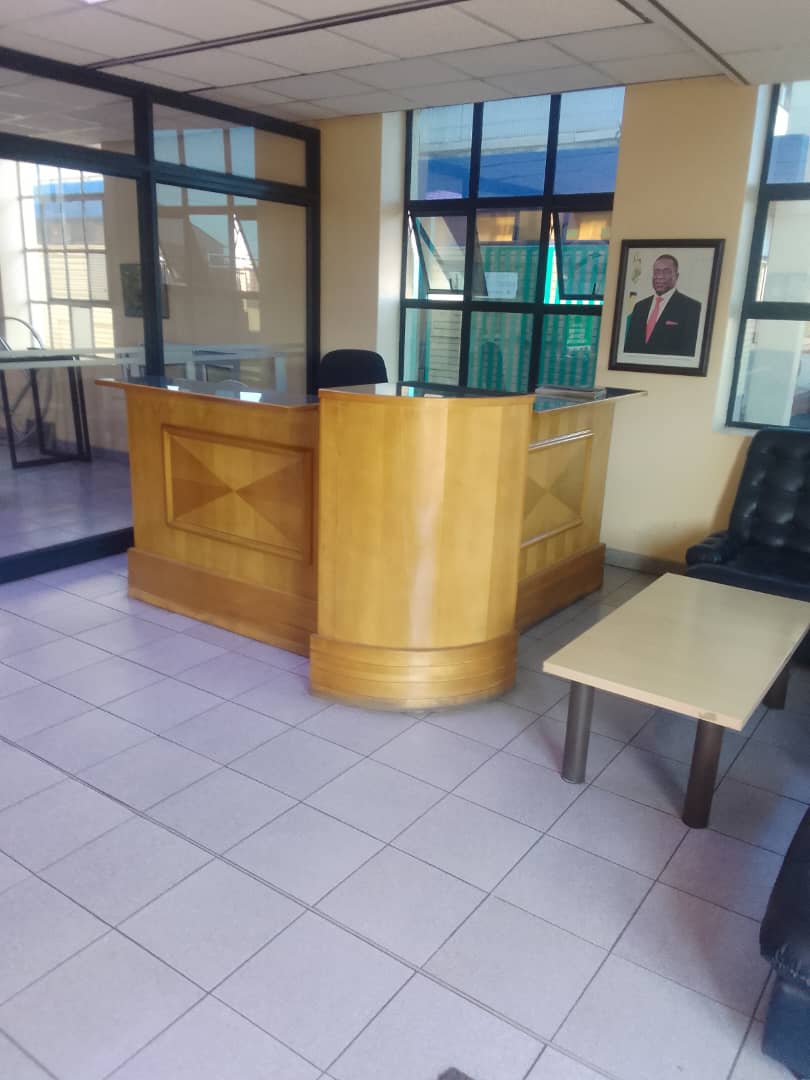 Customised reception counter by Scotia Shopfitters